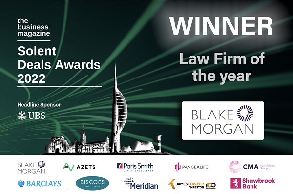 Solent Deals Awards 2022 Winner Law Firm of the year