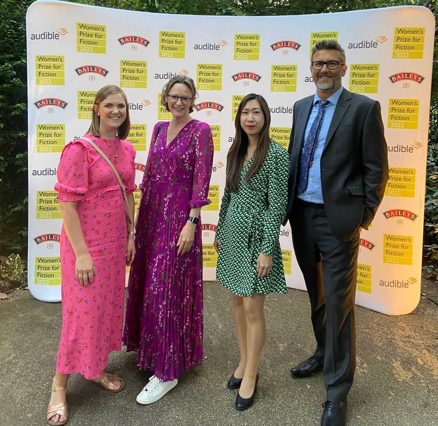 Blake Morgan’s Kath Rodman, Helen Bunker, Karmen Ko and Ben Brice at the Women’s Prize winner announcement event.