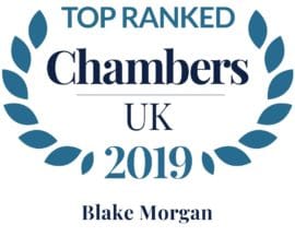 Blake Morgan Top ranked Chambers 2019