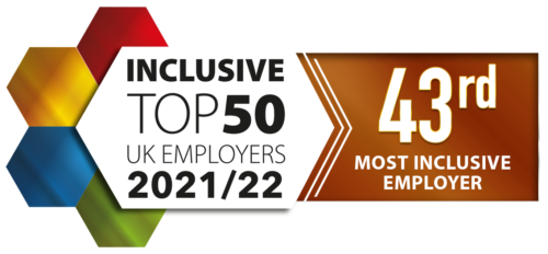 Inclusive Top 50 Uk Employers 2021/22 Logo