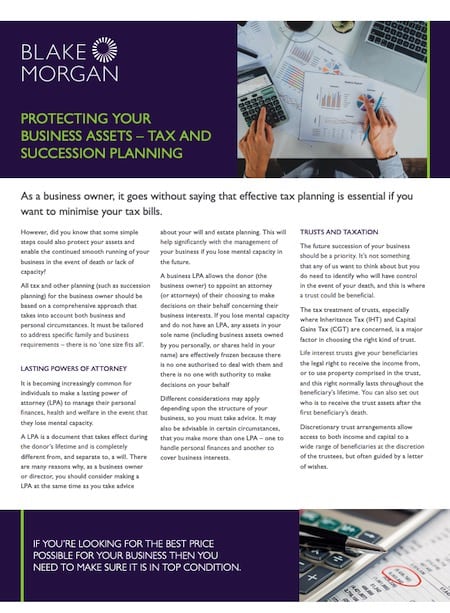 Protecting your business assets